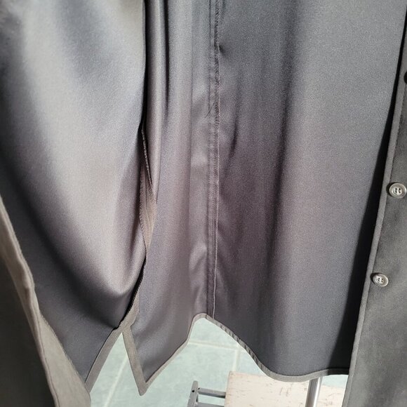 Talbots Stretch Dark Olive Green Microfiber Button-Up Shirt Jacket Shacket (2X) - Picture 12 of 16